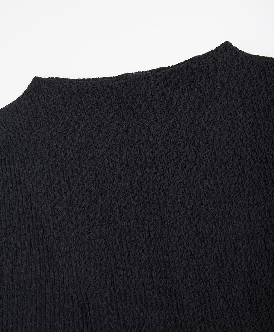 Polera mujer mini cuello textura