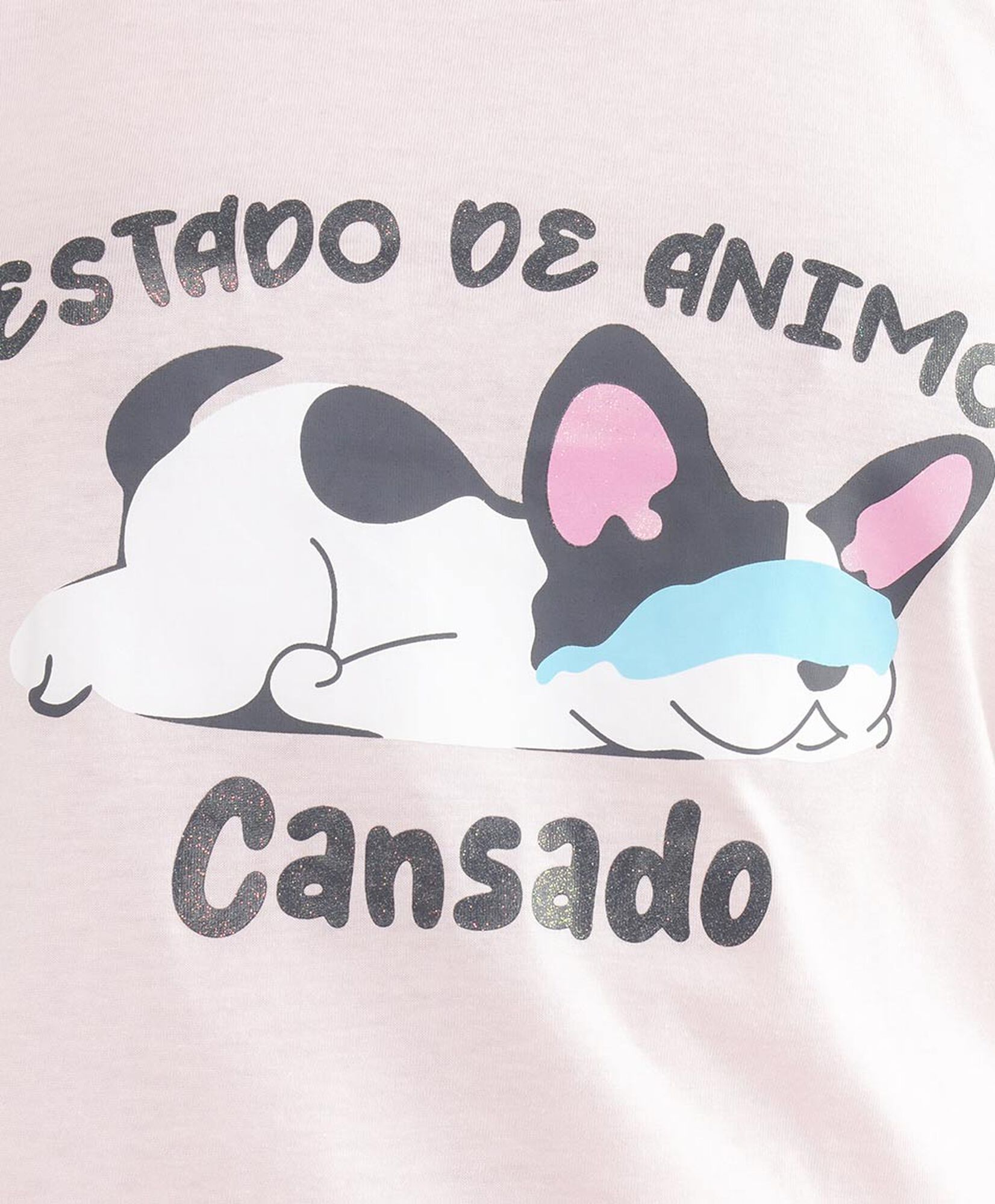 Pijama mujer short perrito cansado Pijama mujer short perrito cansado