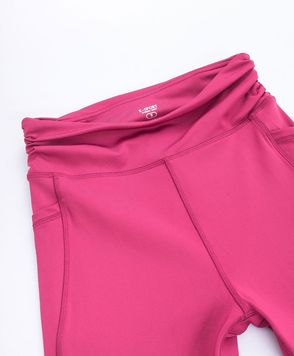 Calza deportiva mujer lisa con bolsillos