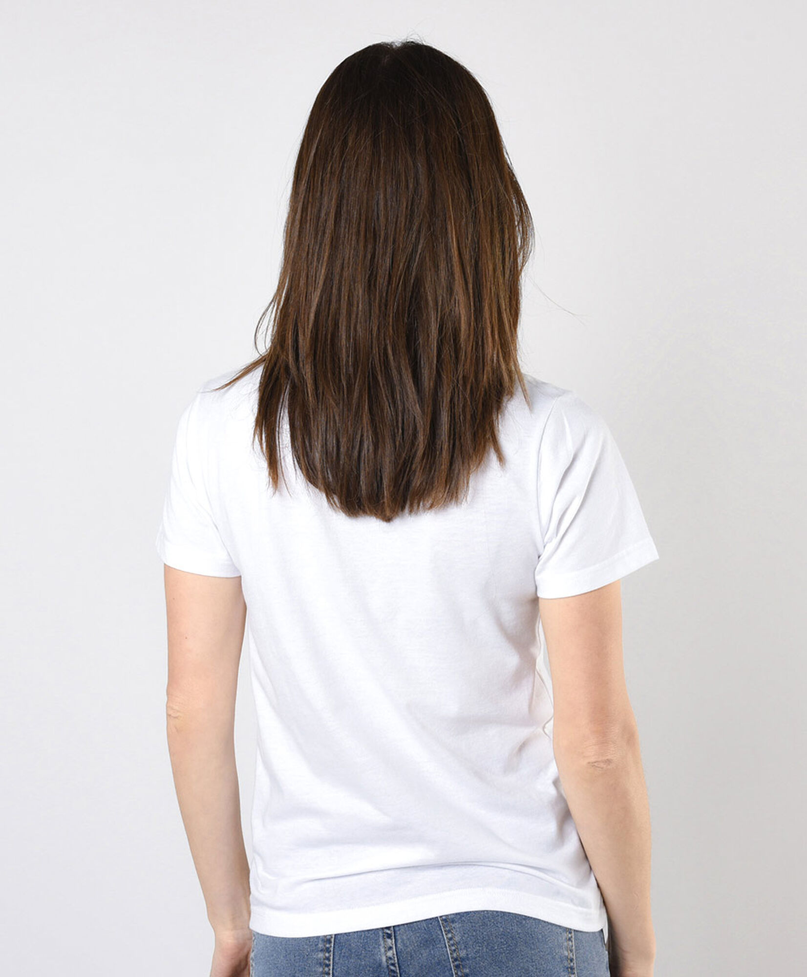 Polera mujer naranja bordada Polera mujer naranja bordada