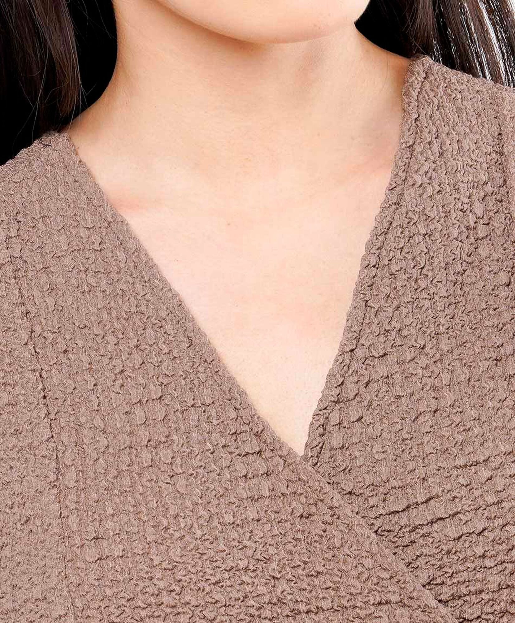 Blusa mujer textura cruzada Blusa mujer textura cruzada