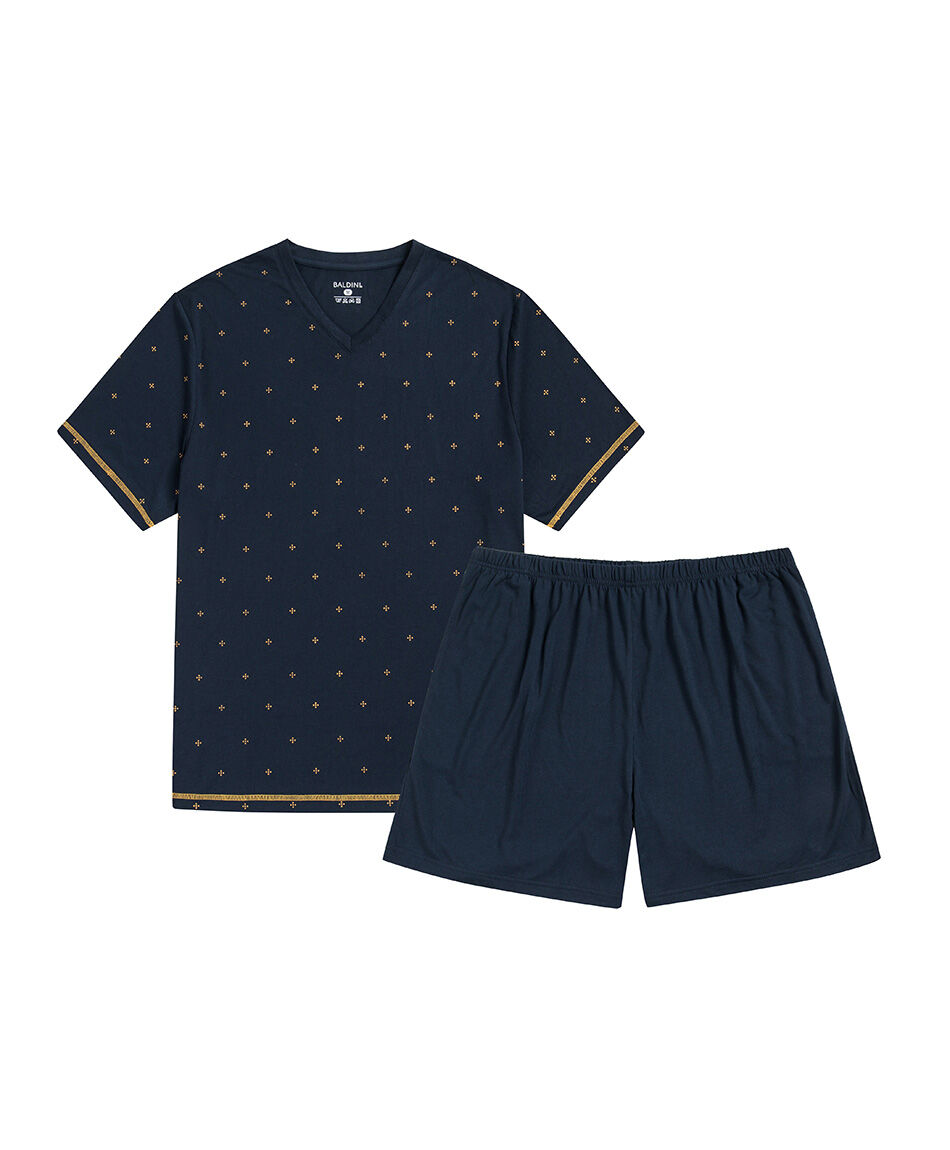 Pijama hombre short navy