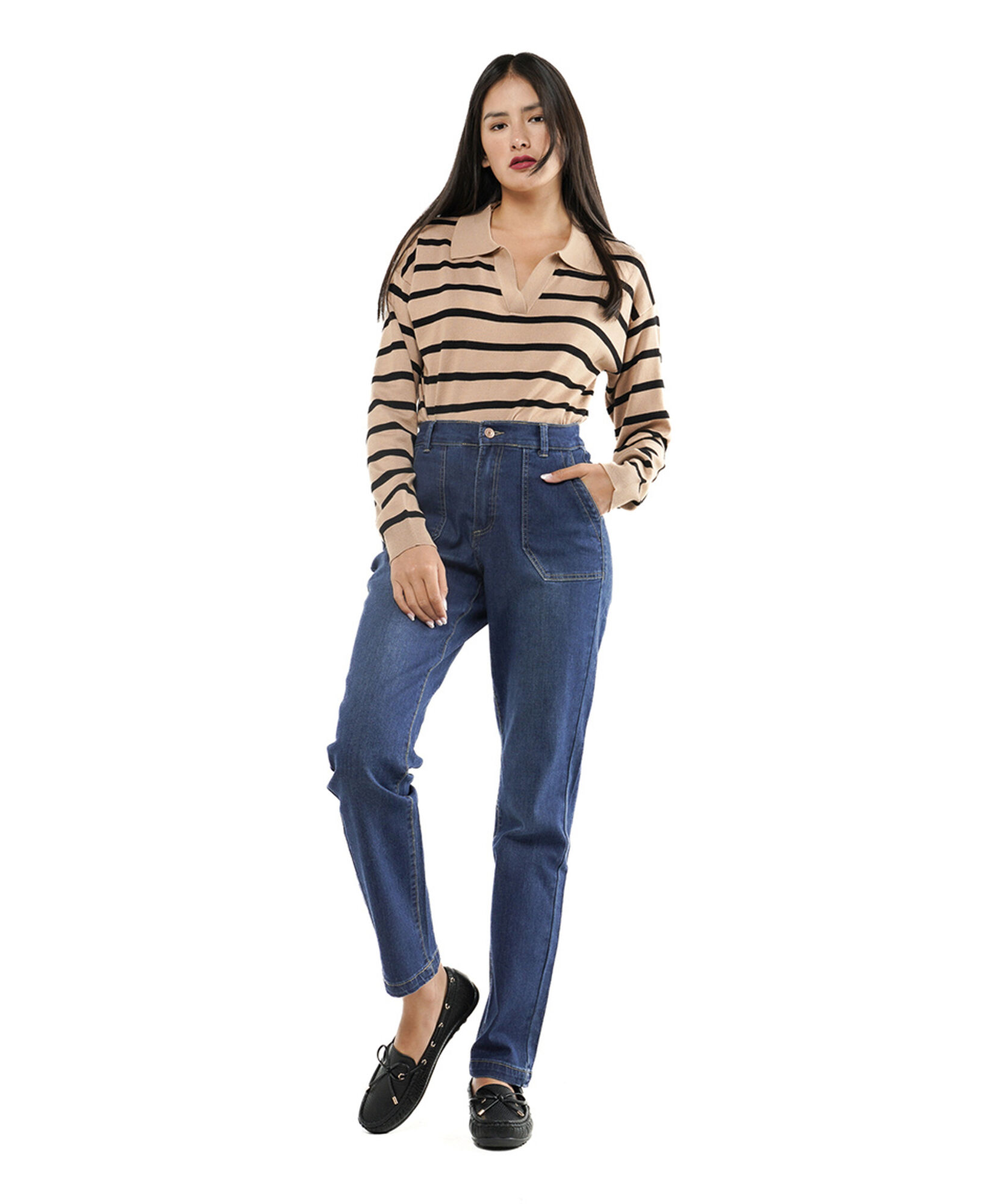 Jeans mujer bolsillo ancho skinny fit Jeans mujer bolsillo ancho skinny fit