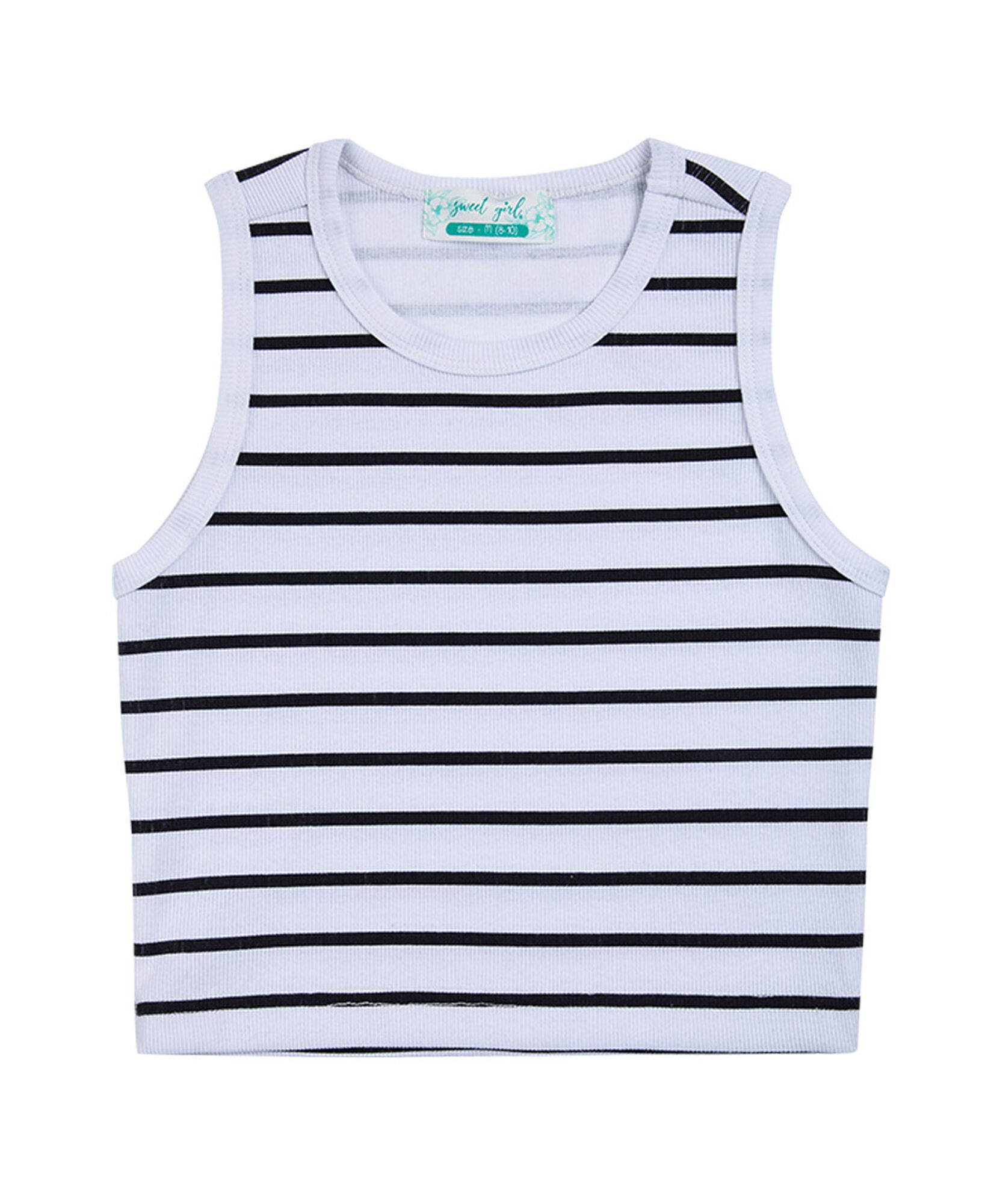 Polera niña líneas gris Polera niña líneas gris