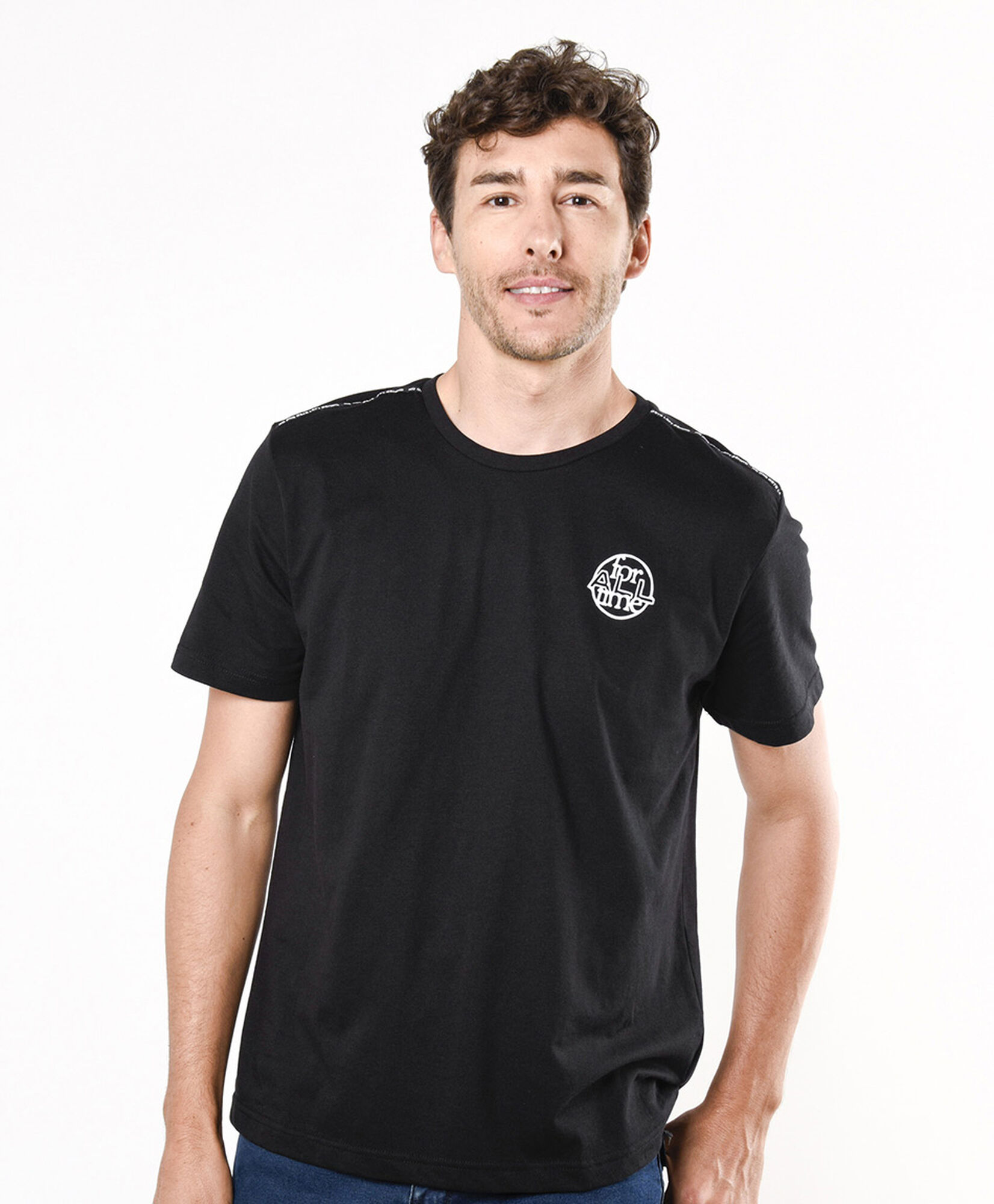 Polera hombre frase hombro Polera hombre frase hombro