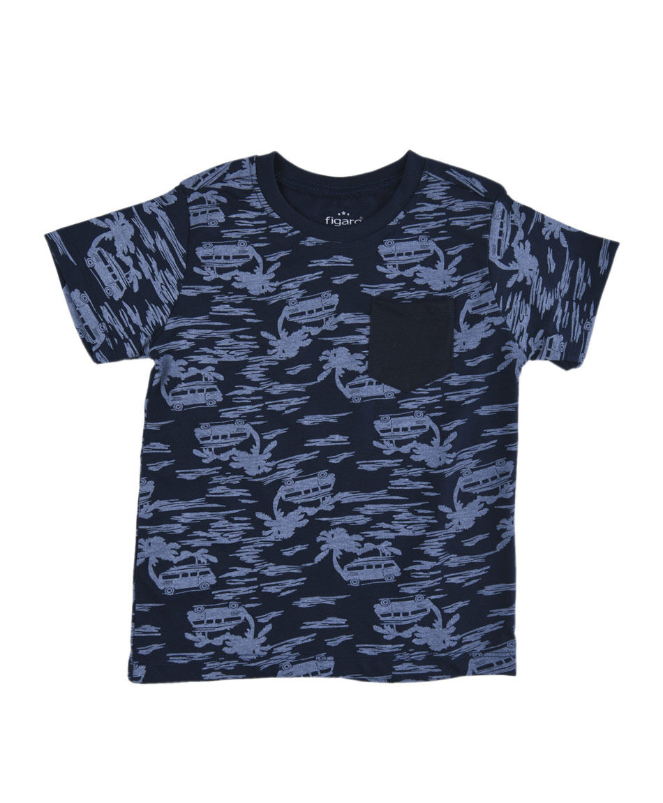 Polera bebé palmeras bolsillo