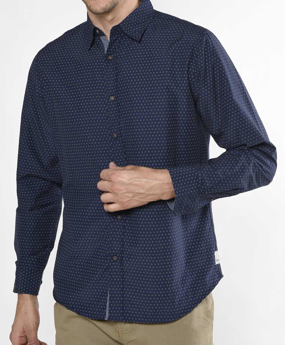 Camisa fashion manga larga