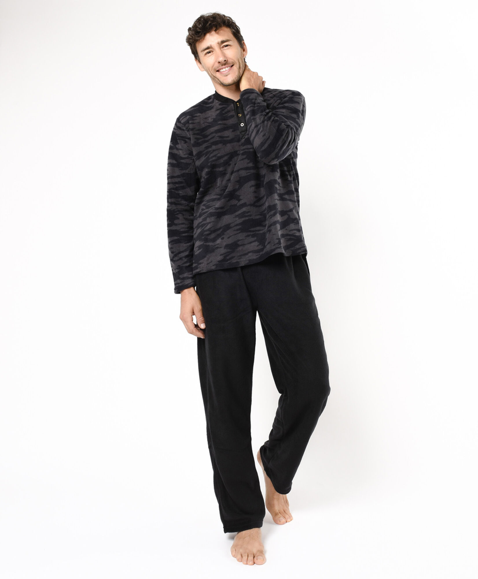 Pijama hombre polar camuflaje Pijama hombre polar camuflaje