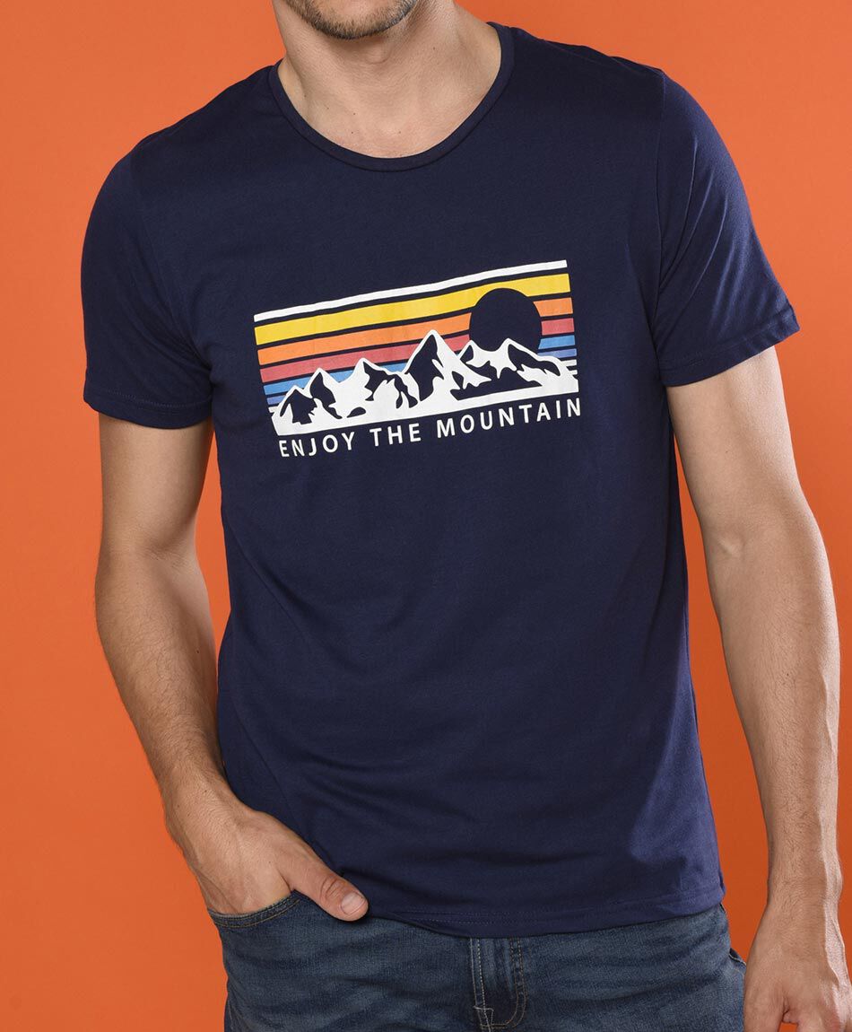 Polera manga corta cuello redondo