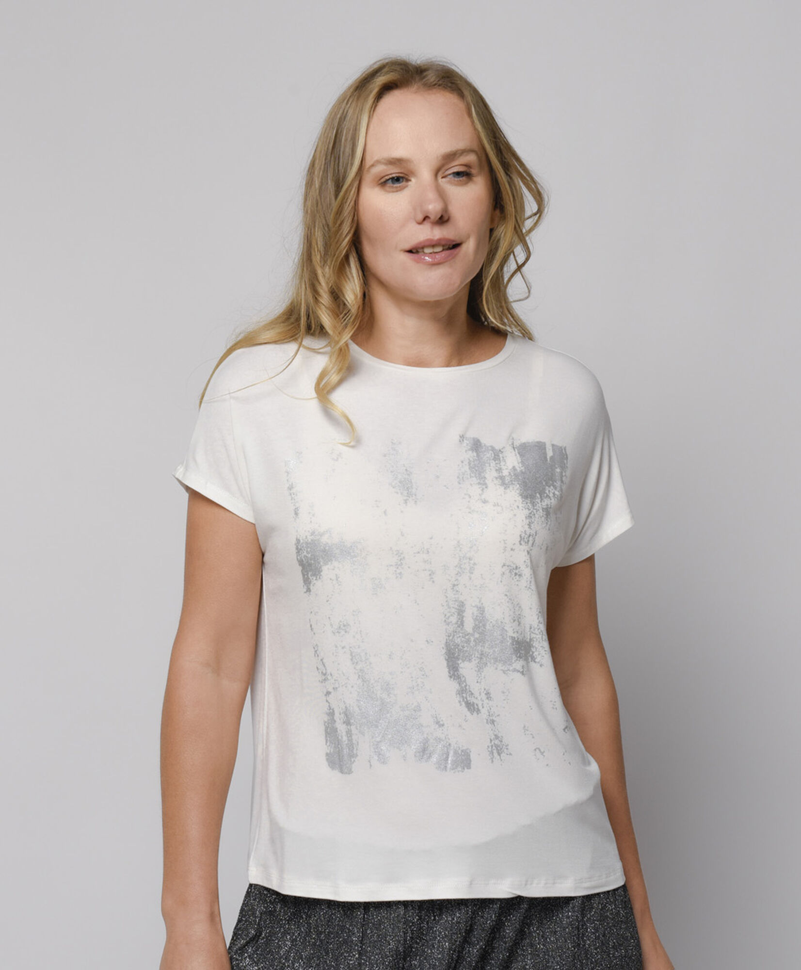 Polera mujer print foil Polera mujer print foil