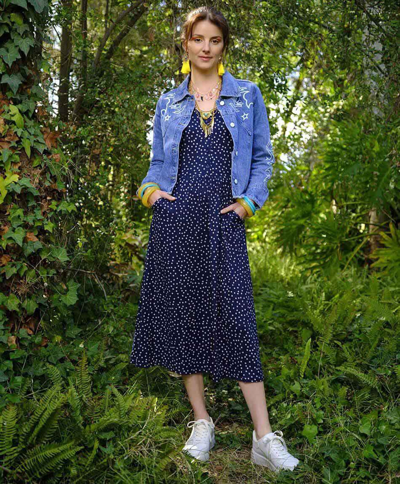 Chaqueta denim bordada Chaqueta denim bordada