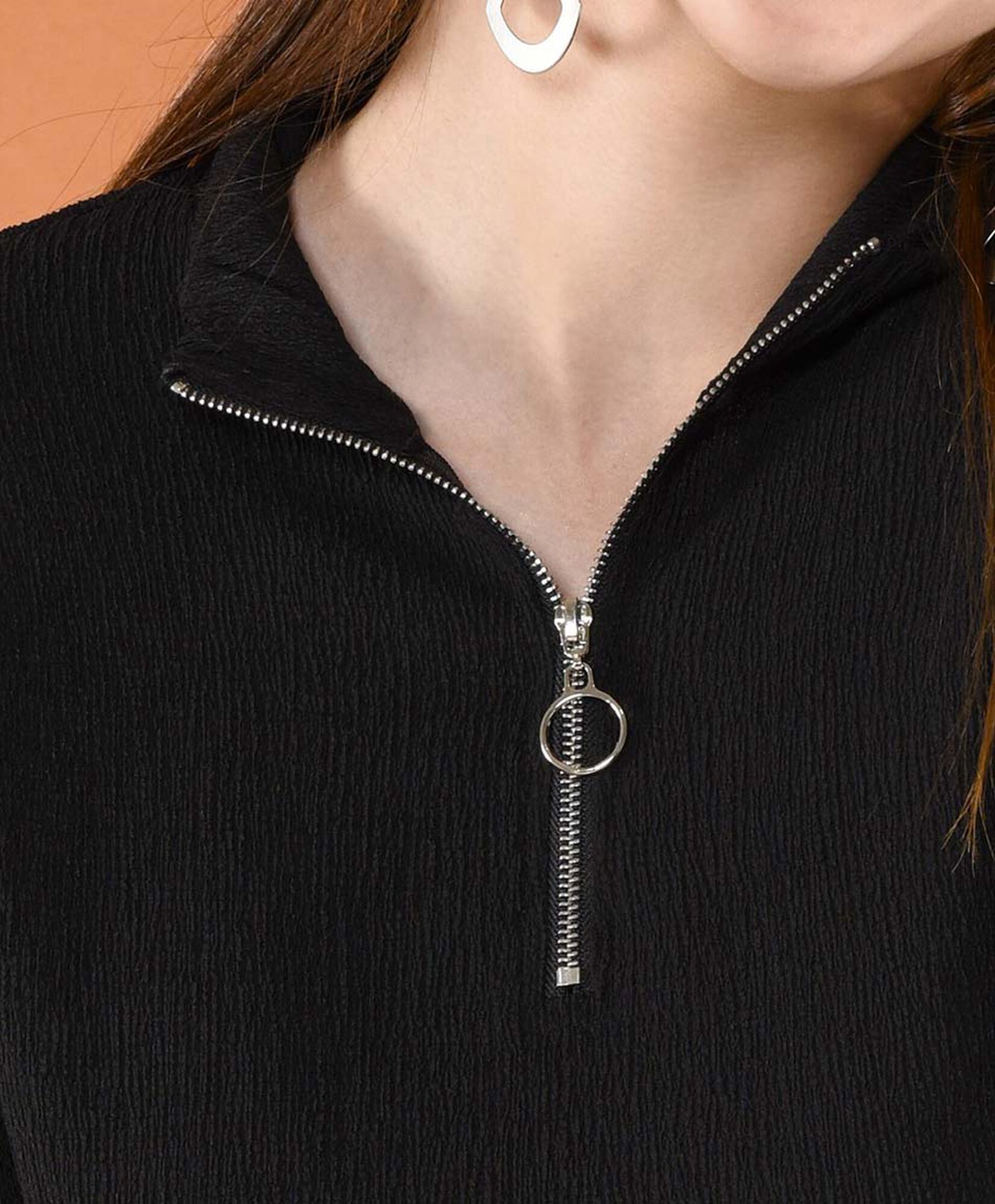 Polera mujer con cierre Polera mujer con cierre