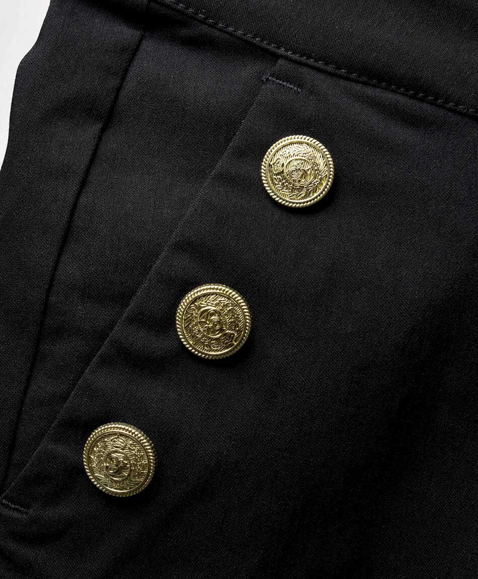 Pantal&oacute;n mujer botones dorados