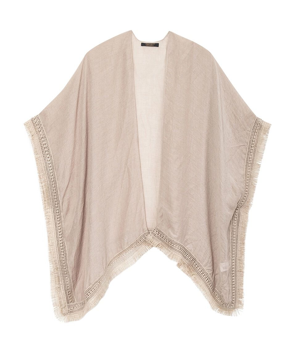Pareo mujer liso beige