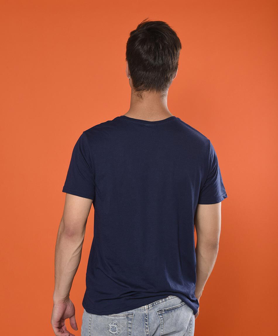 Polera manga corta cuello redondo