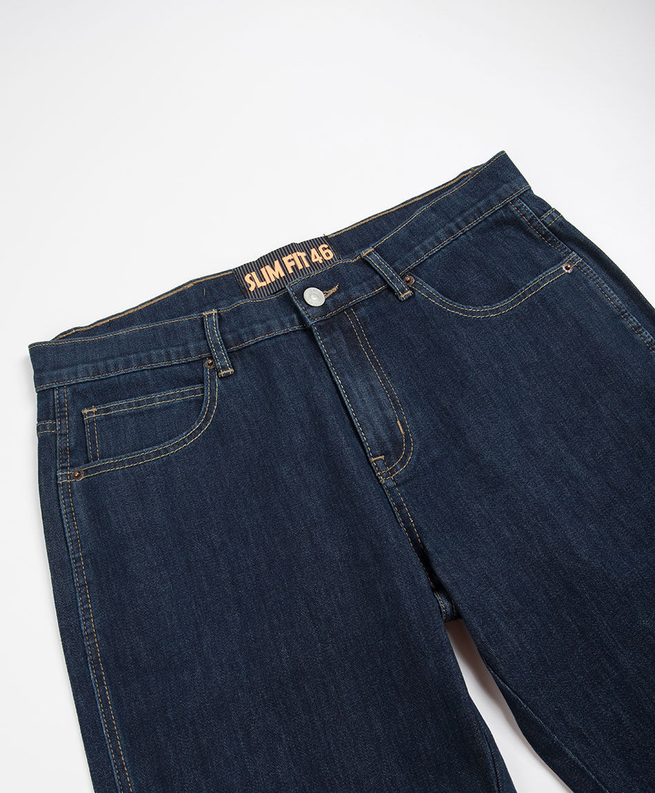 Jeans hombre slim azul