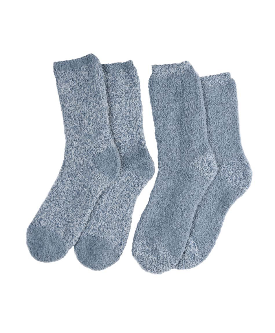 Pack 2 calcetines mujer media pierna jaspeado