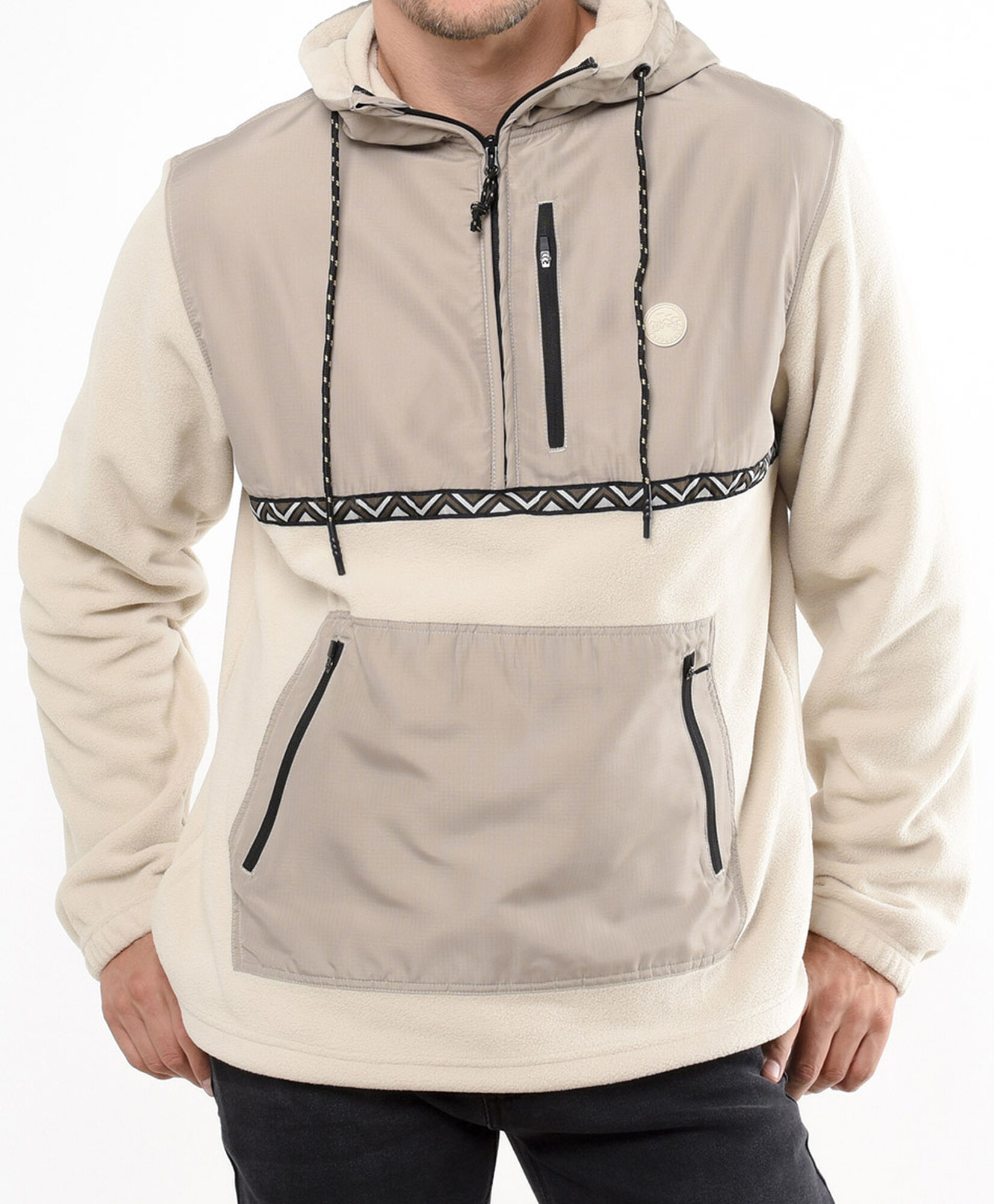 Chaqueta hombre mix medio cierre Chaqueta hombre mix medio cierre