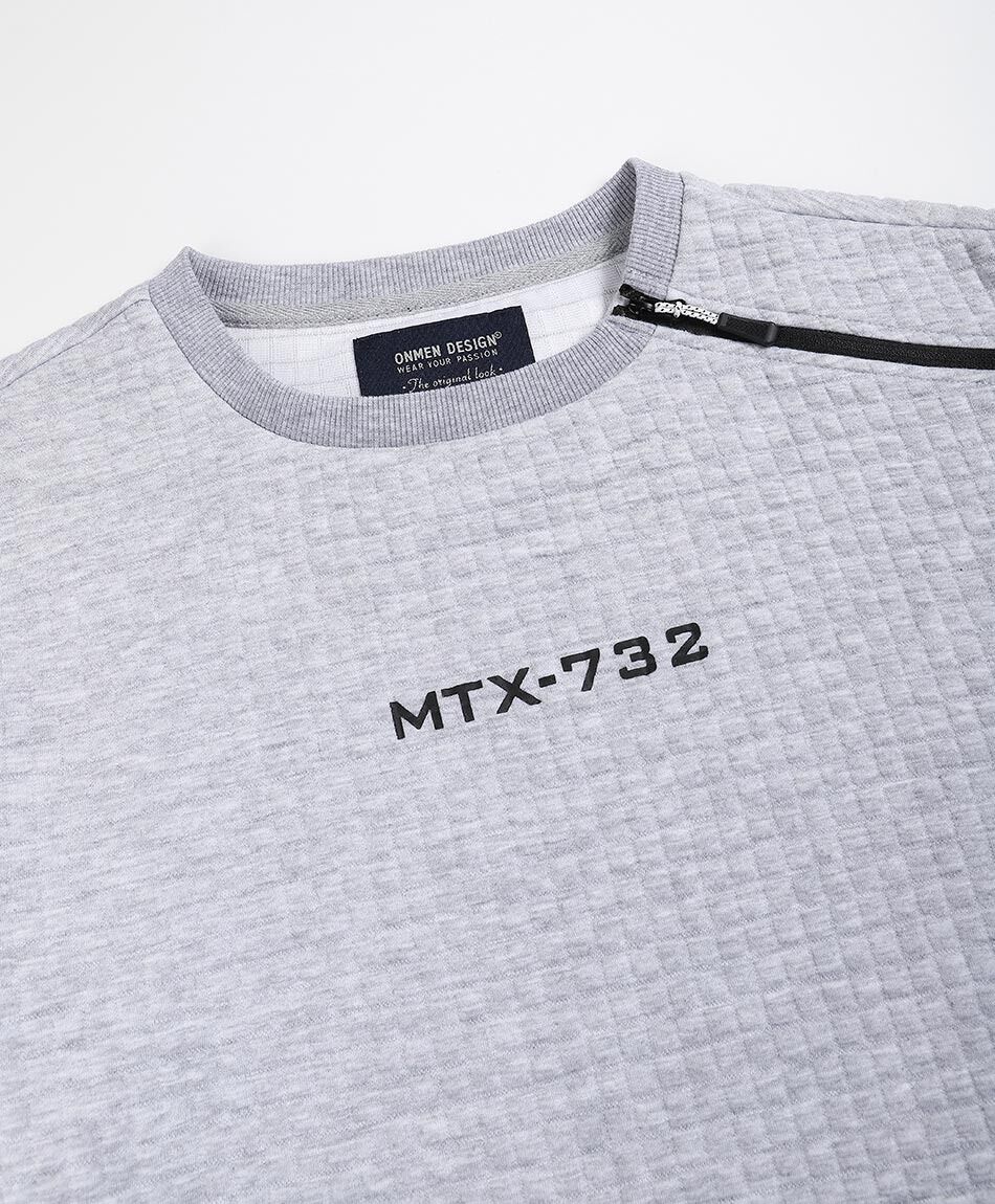 Poler&oacute;n hombre mtx gris