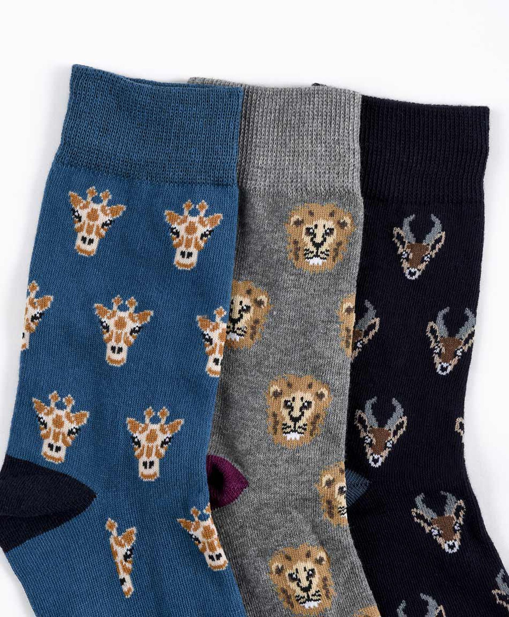 Pack 3 calcetines hombre animales Pack 3 calcetines hombre animales