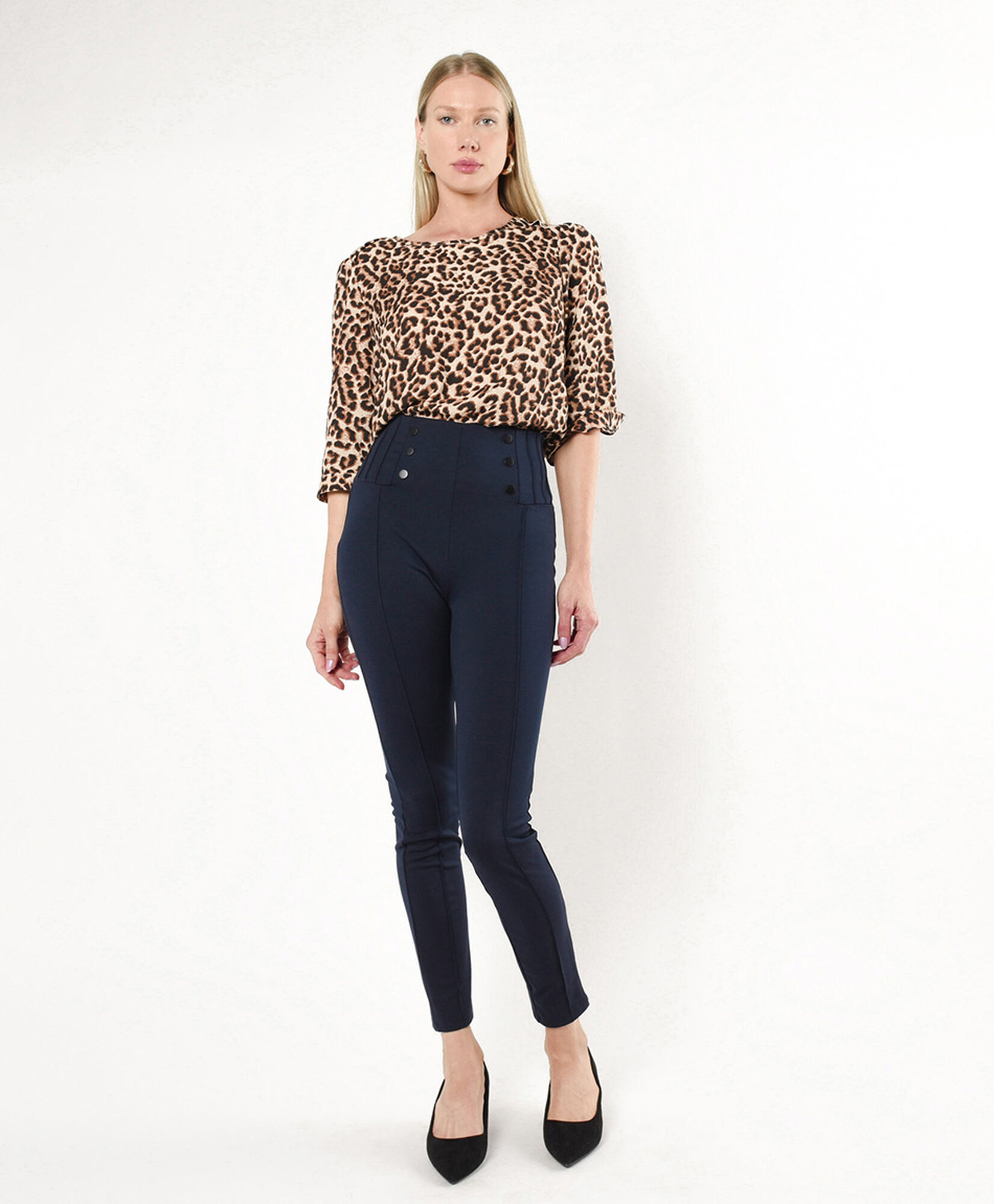 Leggins mujer pliegues cintura Leggins mujer pliegues cintura
