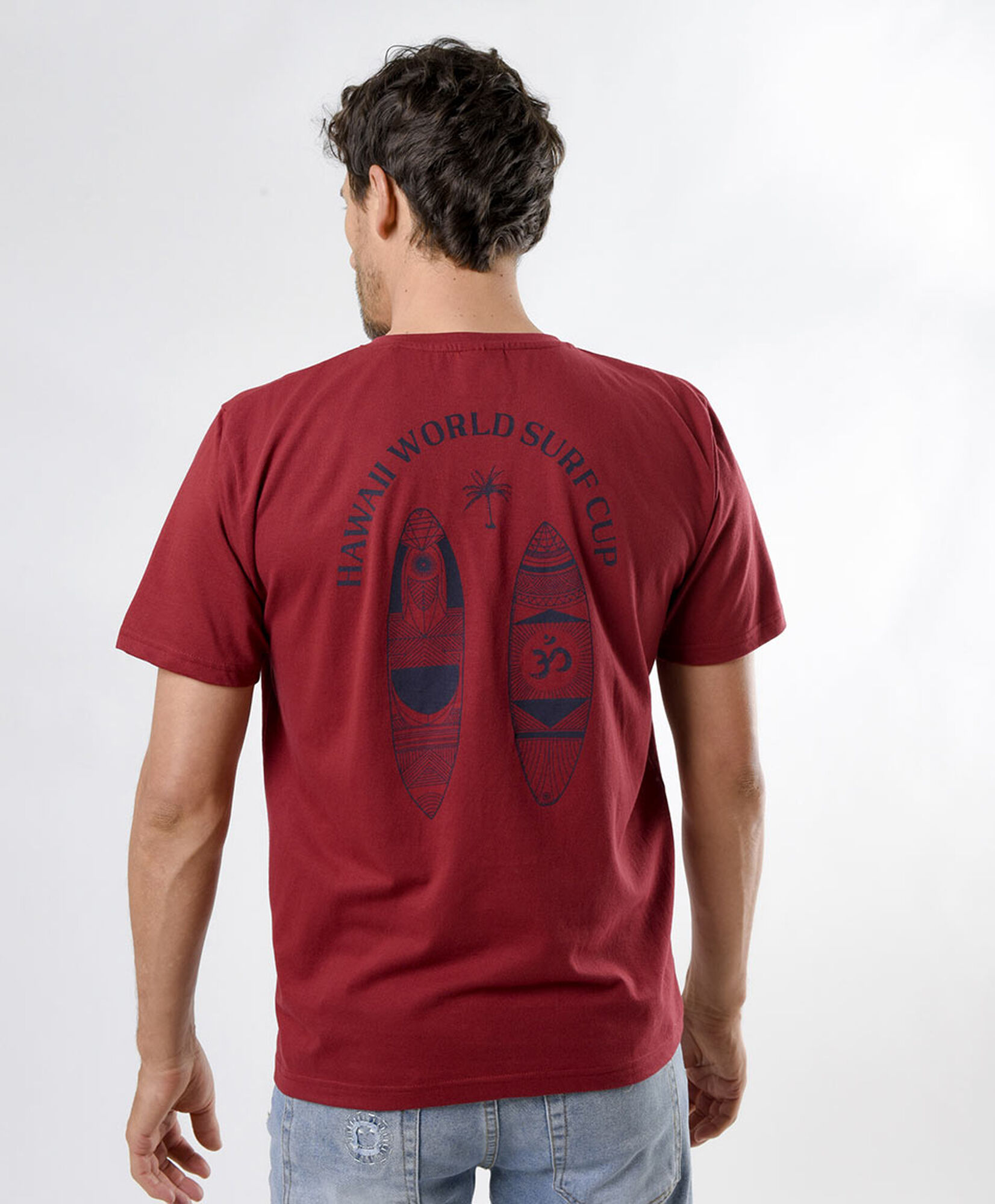 Polera hombre doble estampado surf Polera hombre doble estampado surf