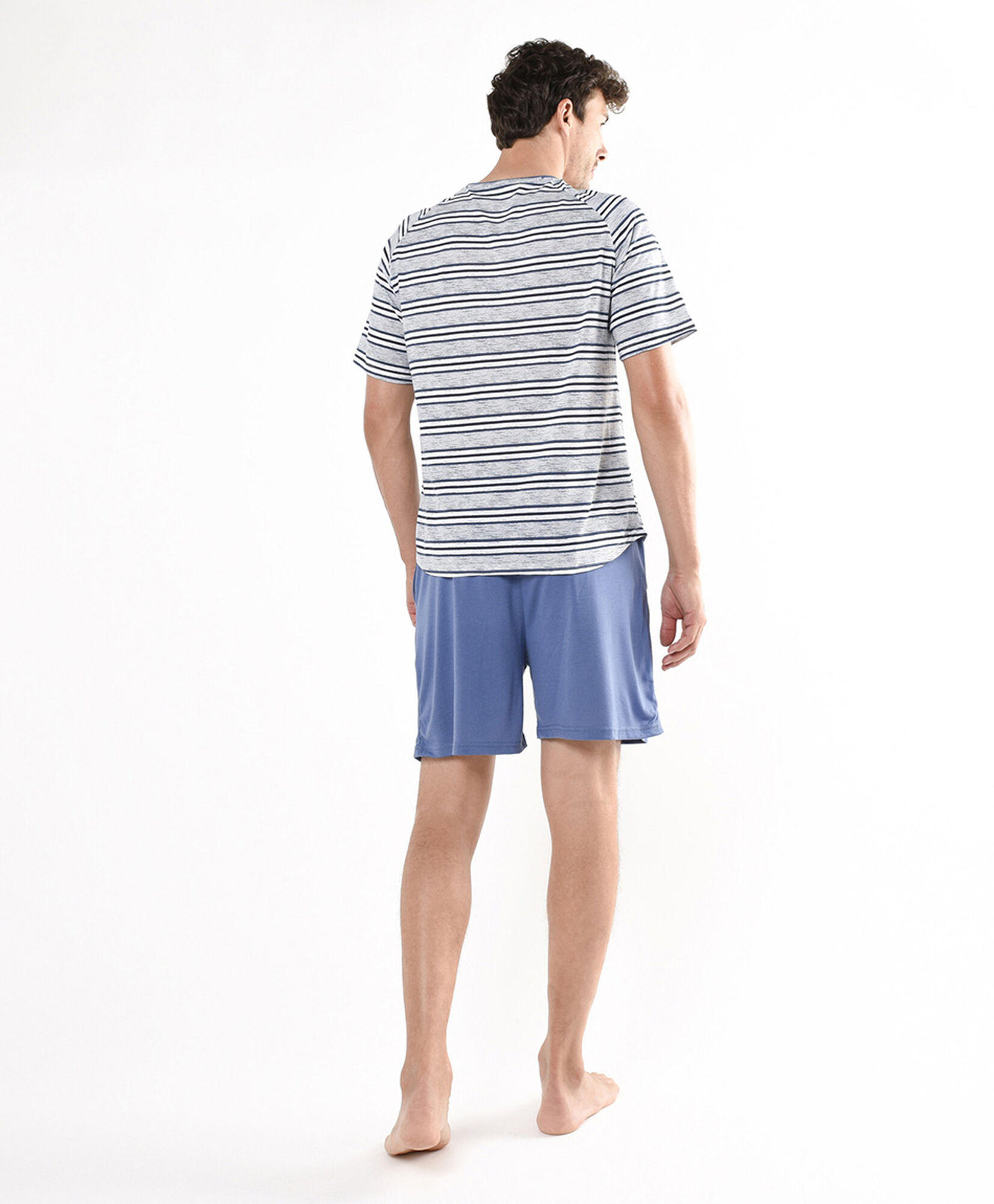 Pijama hombre líneas azul Pijama hombre líneas azul