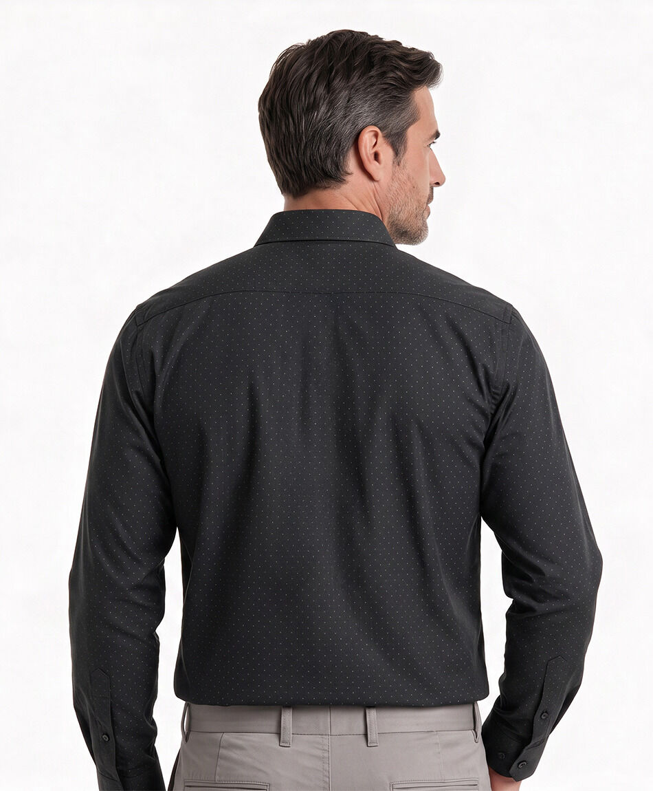 Camisa hombre formal gris oscuro