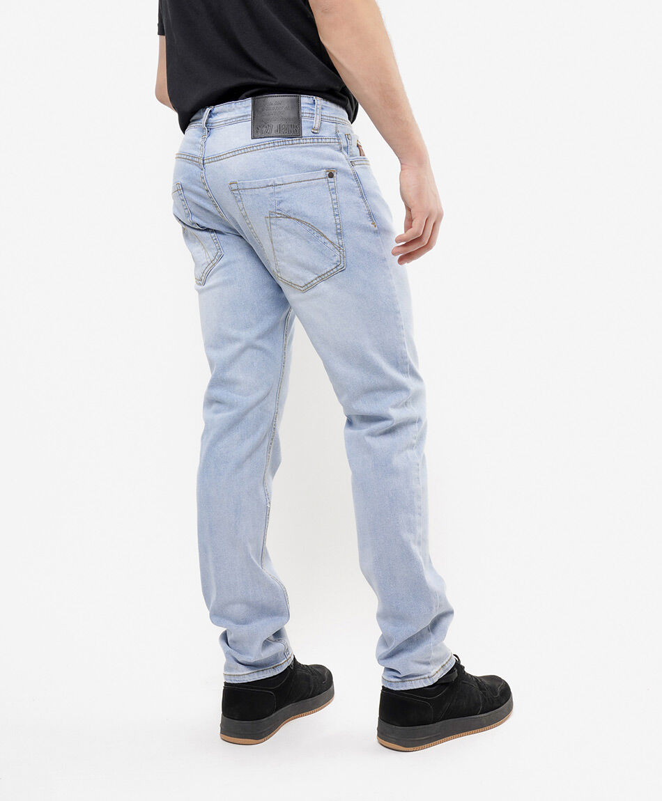 Jeans hombre desgastado slim fit