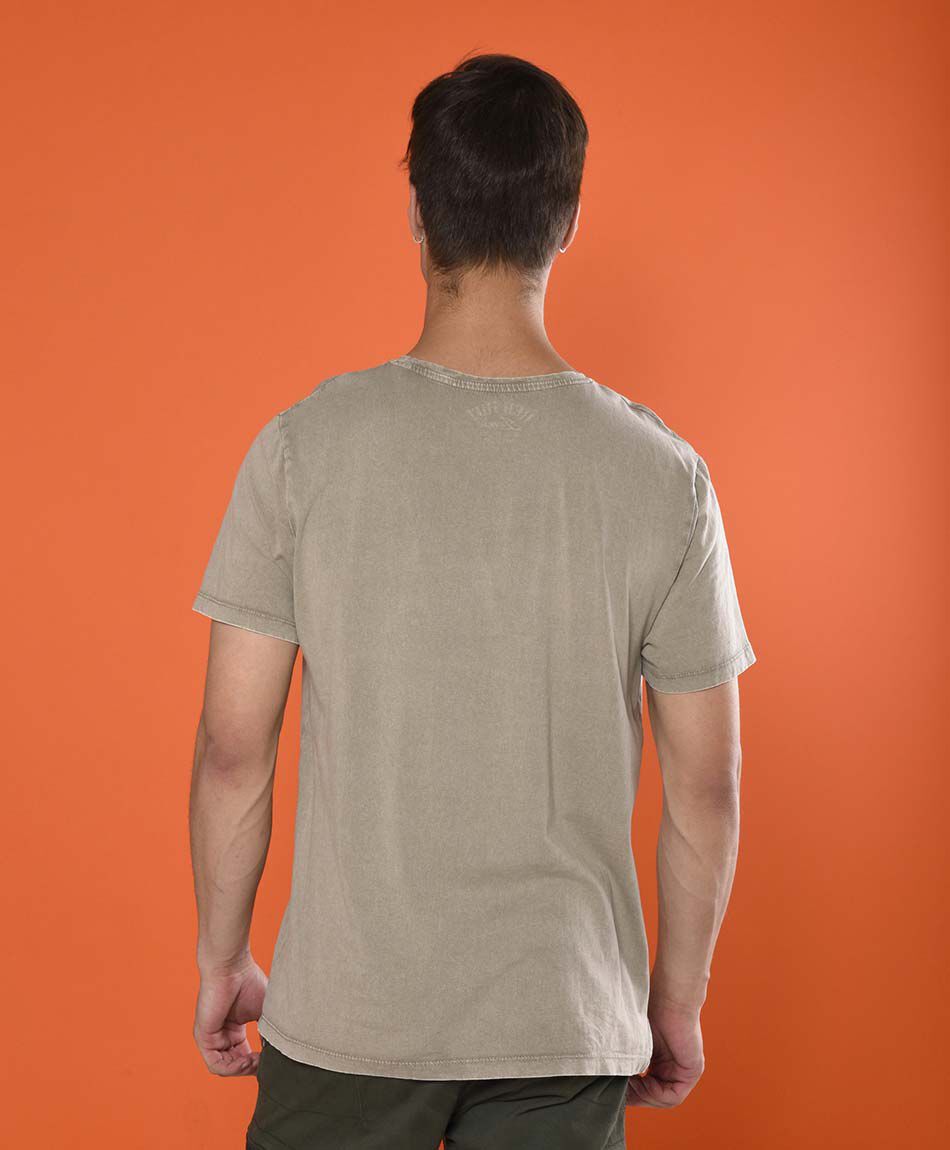 Polera manga corta cuello redondo