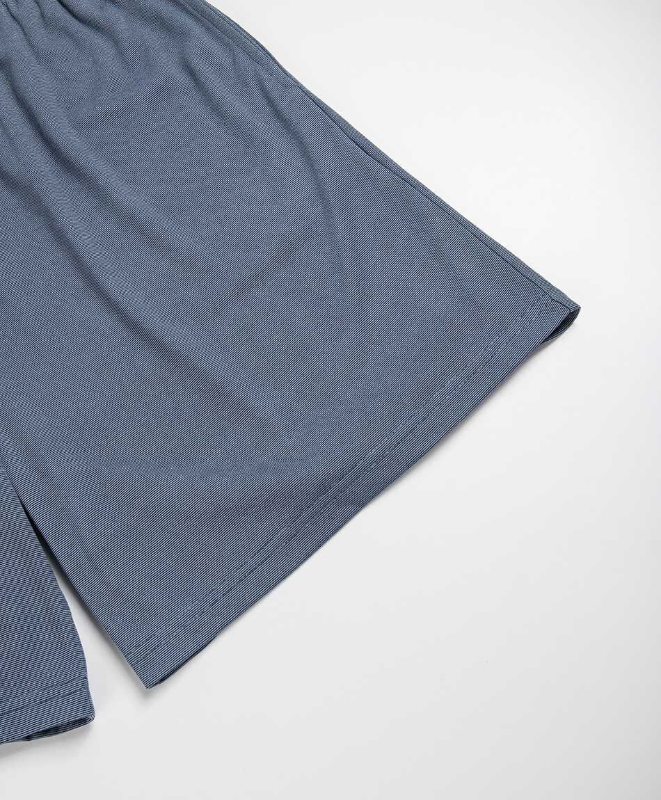 Pijama hombre  azul liso