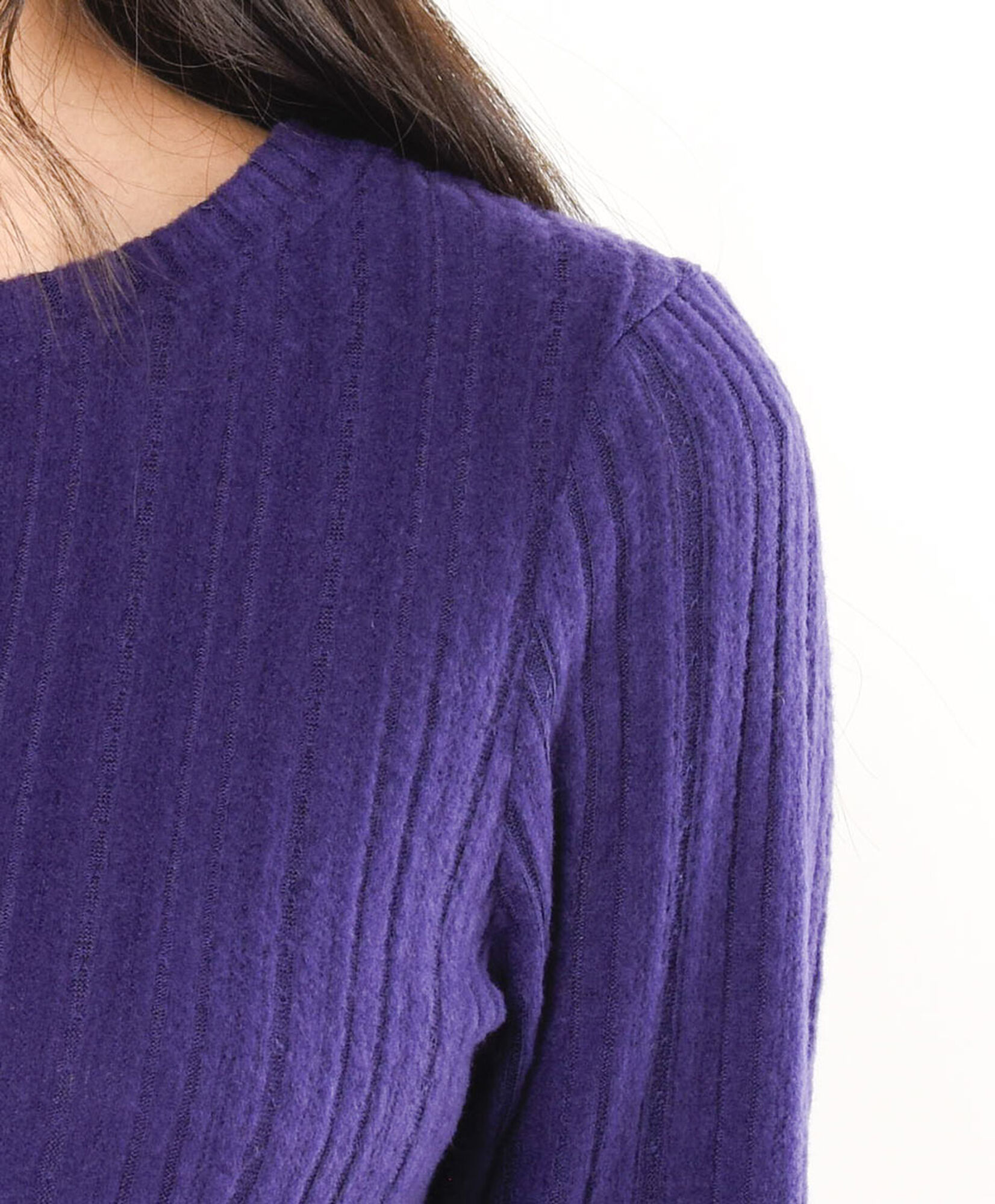 Polera mujer líneas morada Polera mujer líneas morada