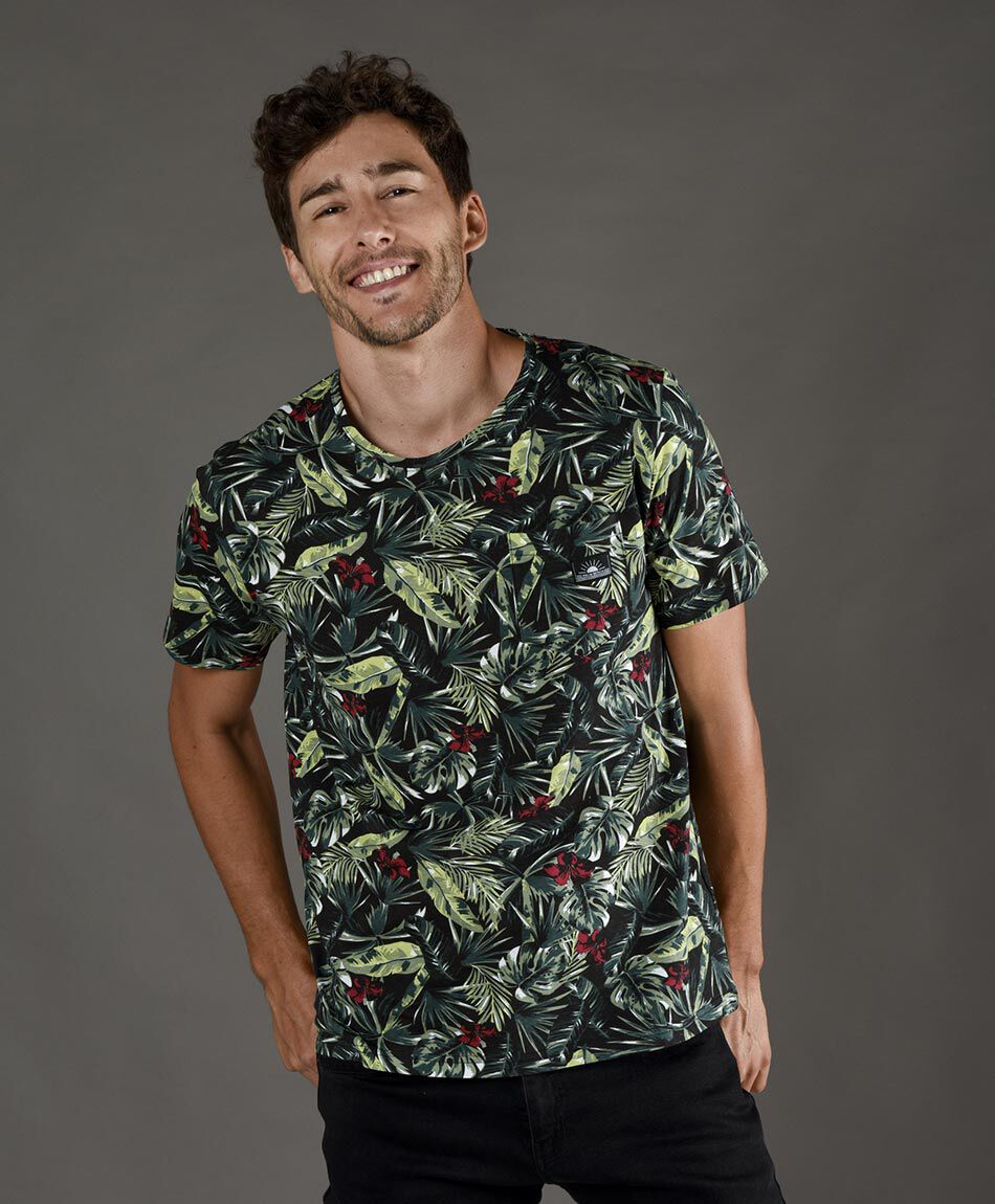 Polera manga corta cuello redondo