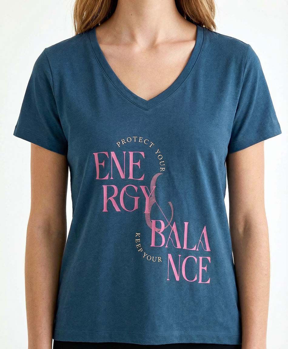 Polera deportiva mujer blue energy