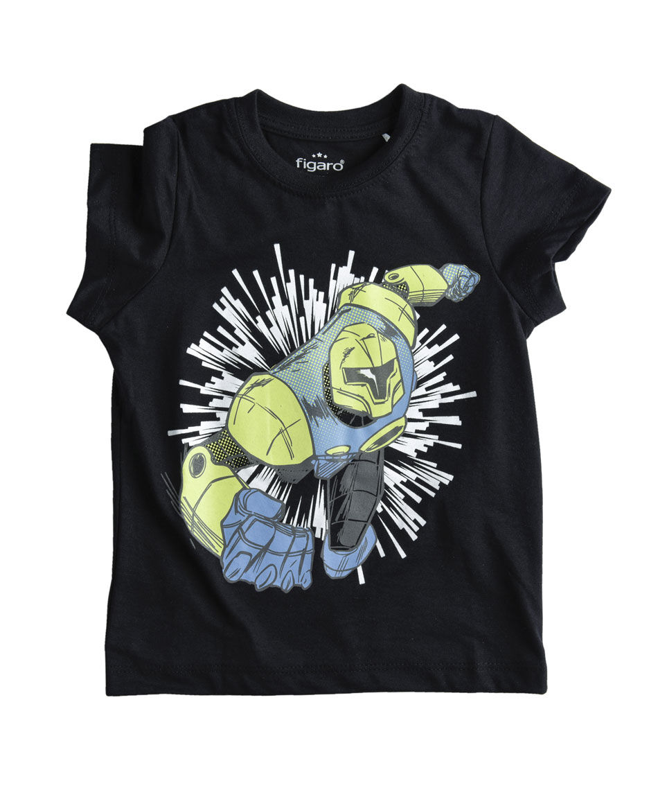 Polera manga corta cuello redondo