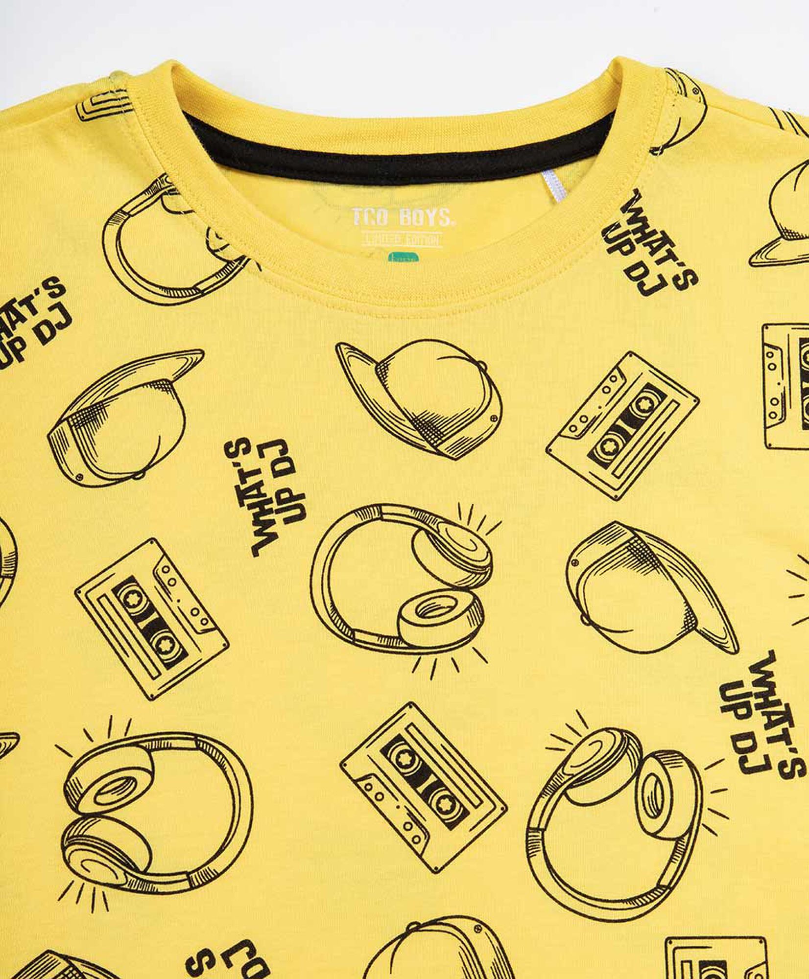 Polera niño amarillo whats up dj Polera niño amarillo whats up dj