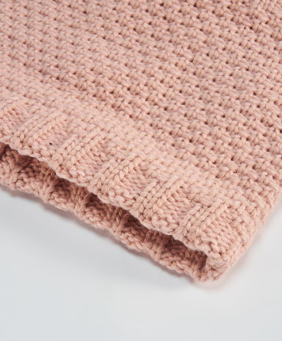 Cuello infantil estilo tejido