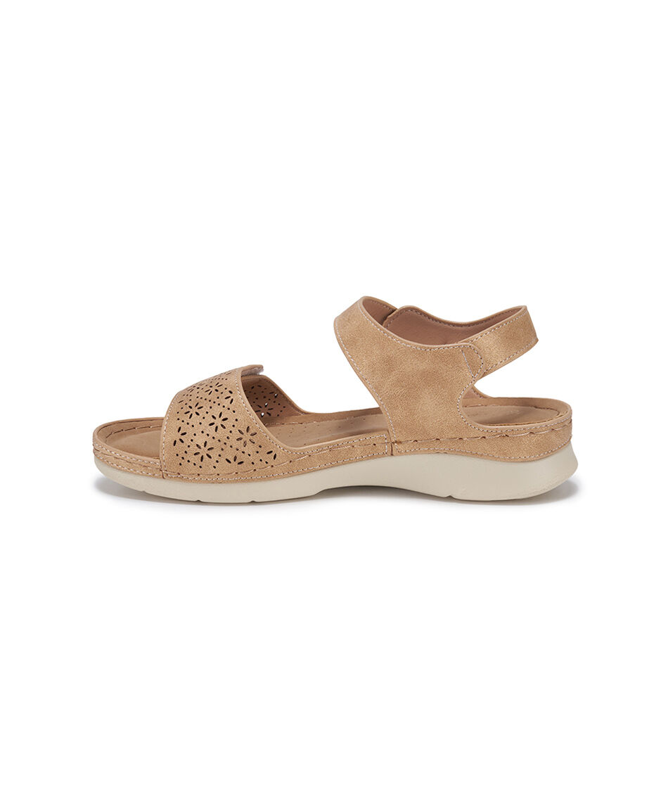 Sandalia mujer comfy camel