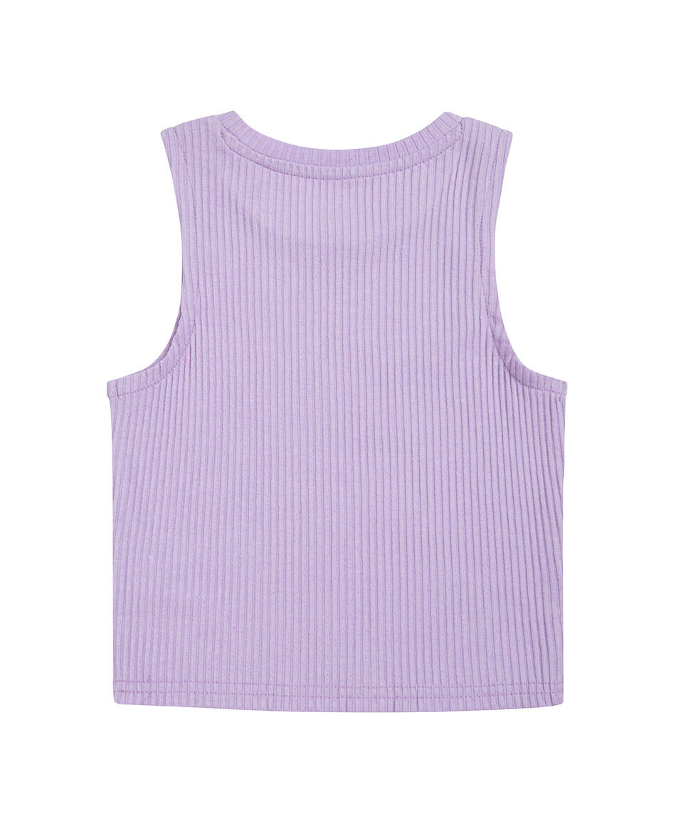 Polera ni&ntilde;a morada sin mangas