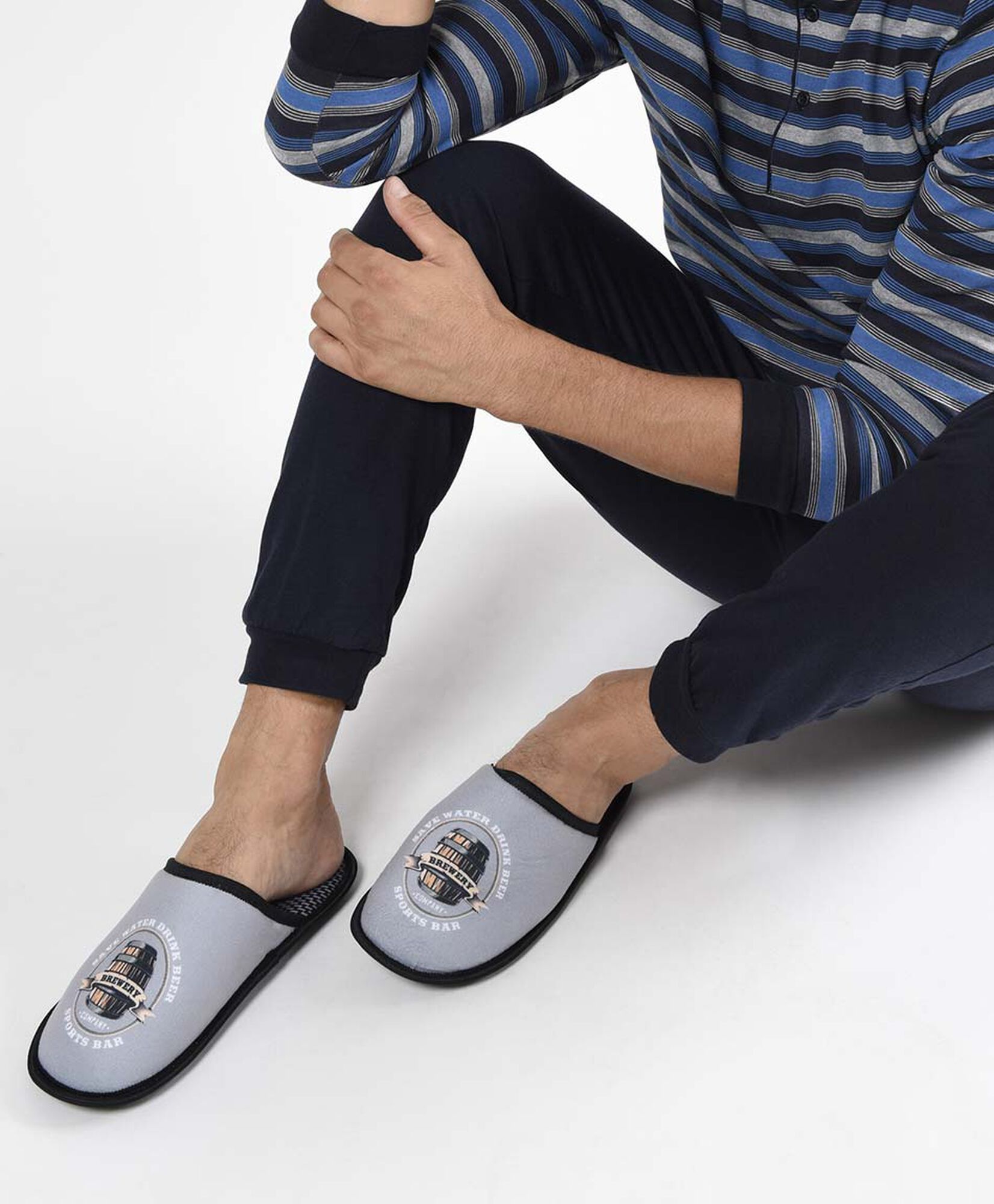 Pantufla hombre estampada Pantufla hombre estampada
