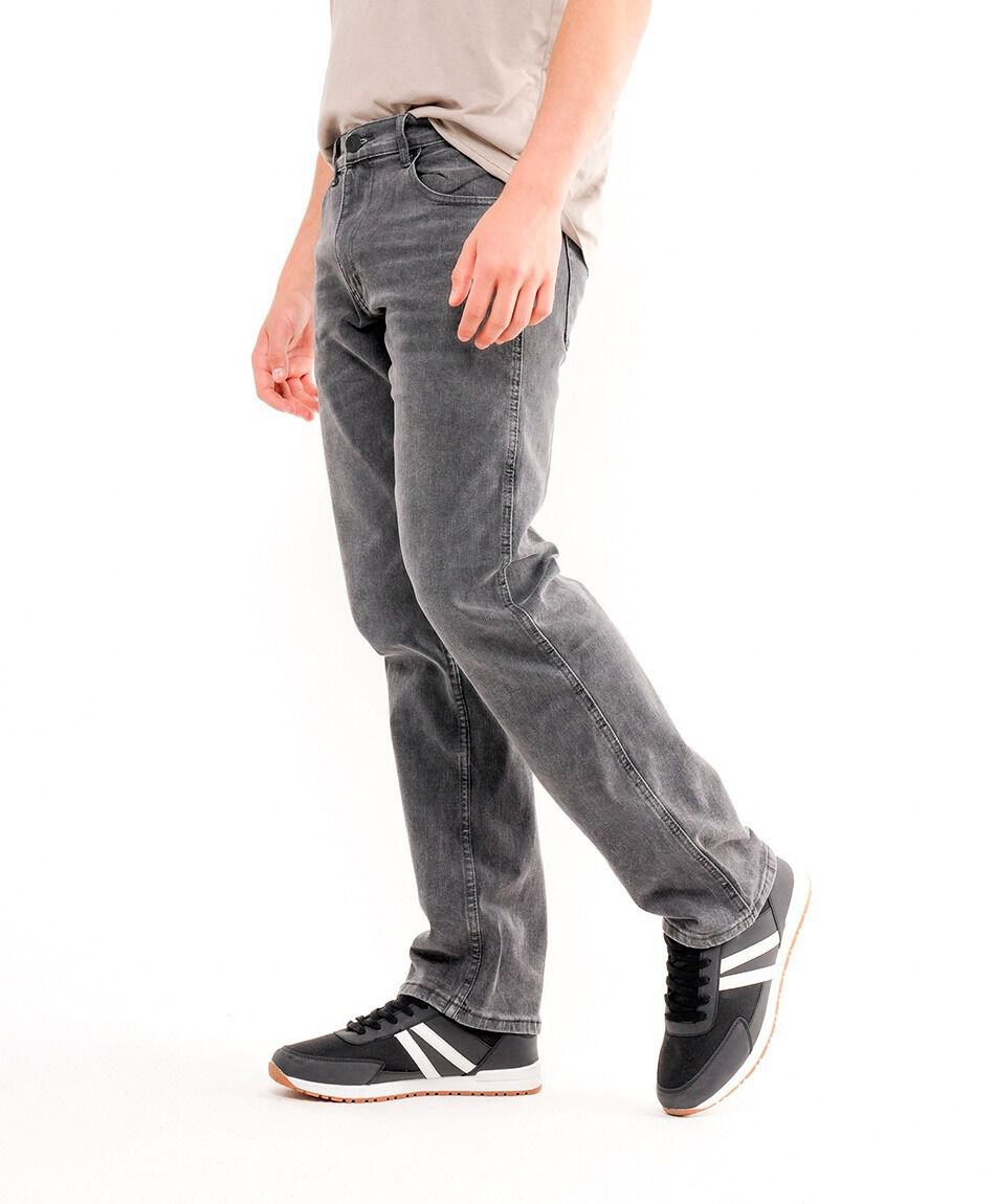 Jeans hombre gris casual