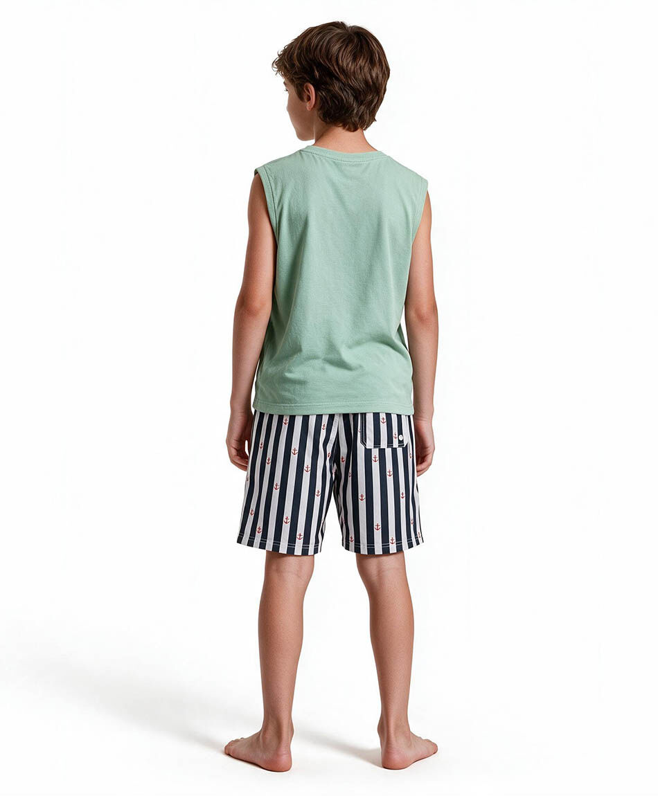Traje de ba&ntilde;o ni&ntilde;o l&iacute;neas