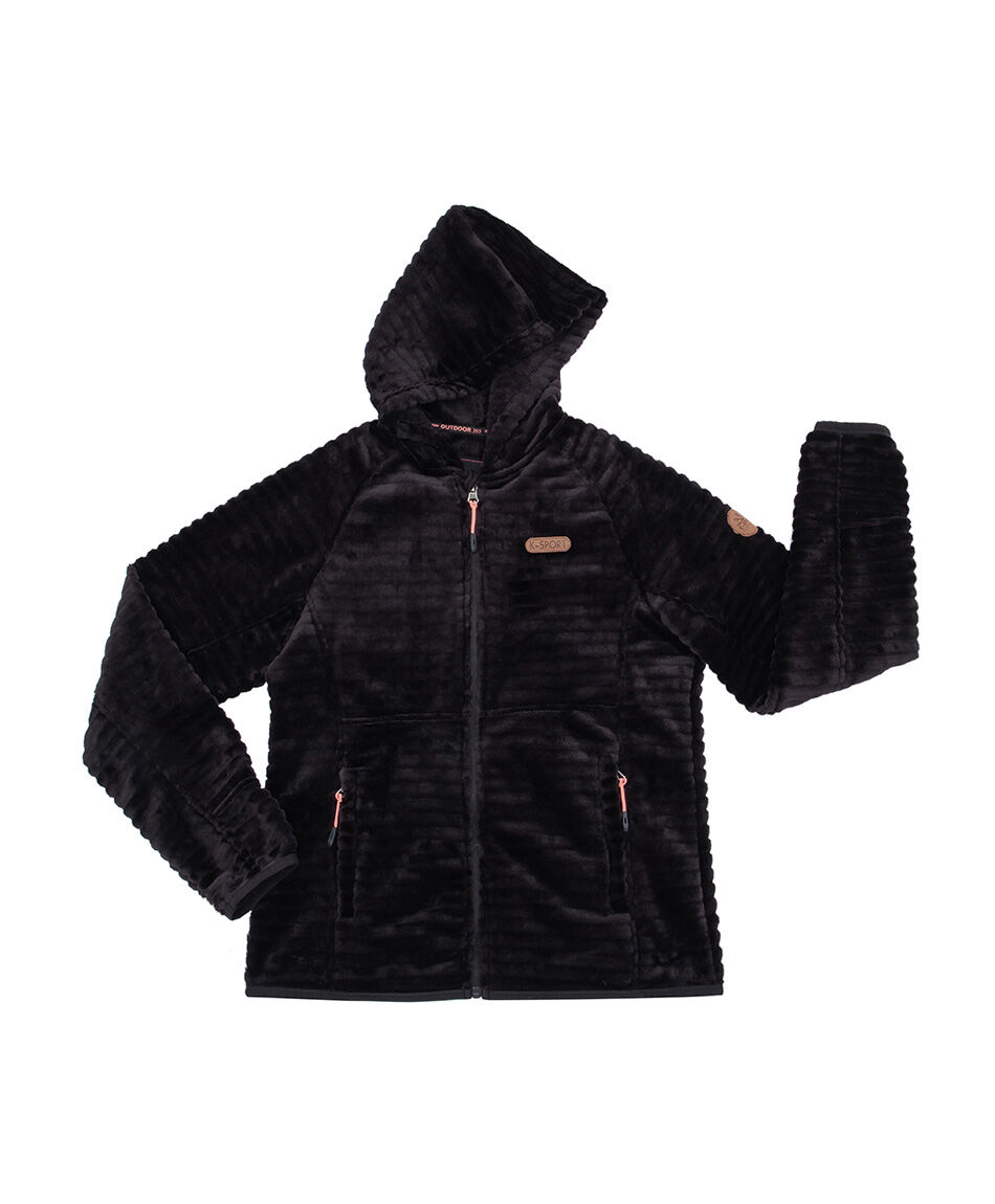 Polar deportivo mujer textura negro