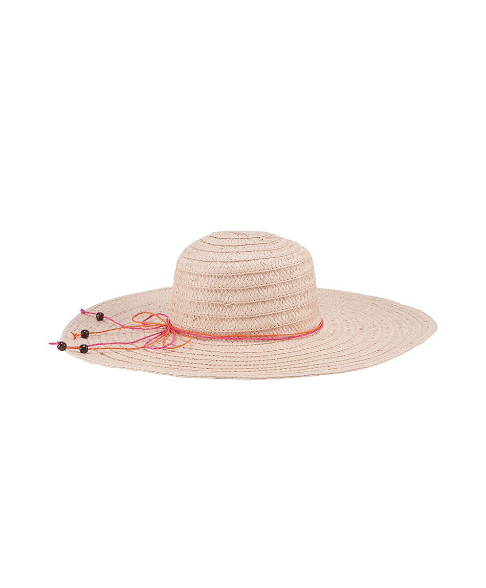 Sombrero mujer cinta mostacillas
