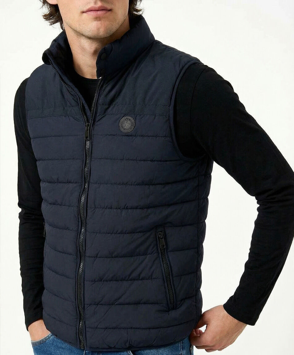 Parka hombre sin mangas navy