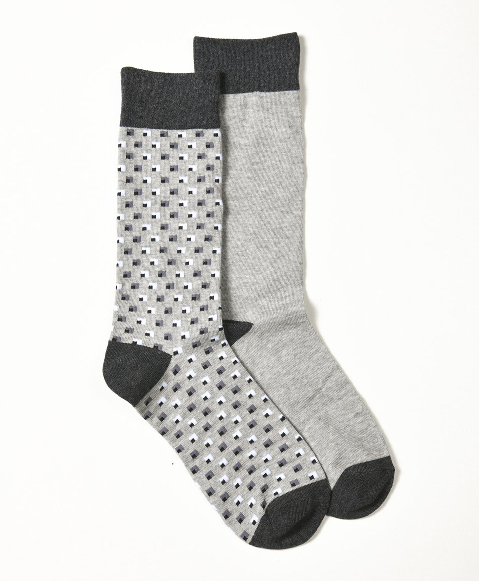 Pack 2 calcetines hombre mini cuadros Pack 2 calcetines hombre mini cuadros