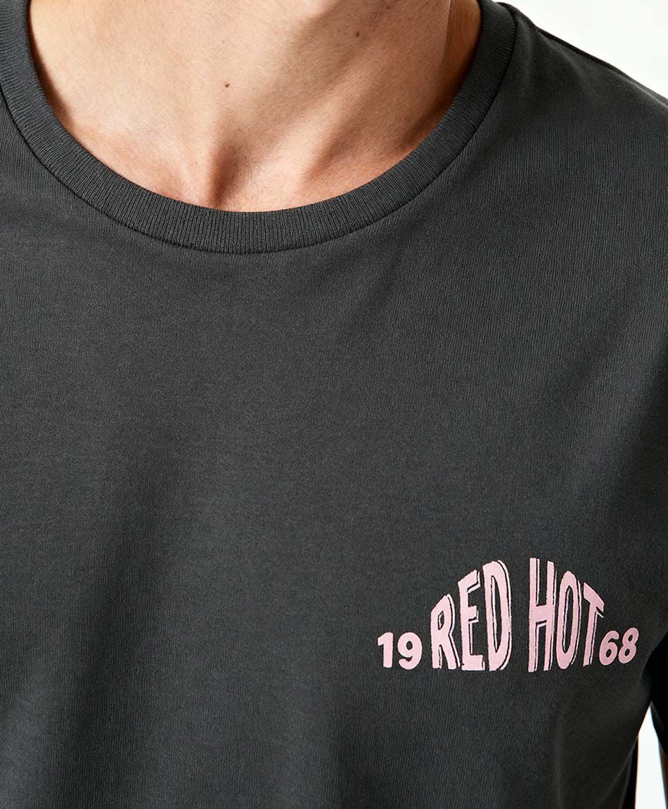 Polera hombre doble estampado c&iacute;rculo