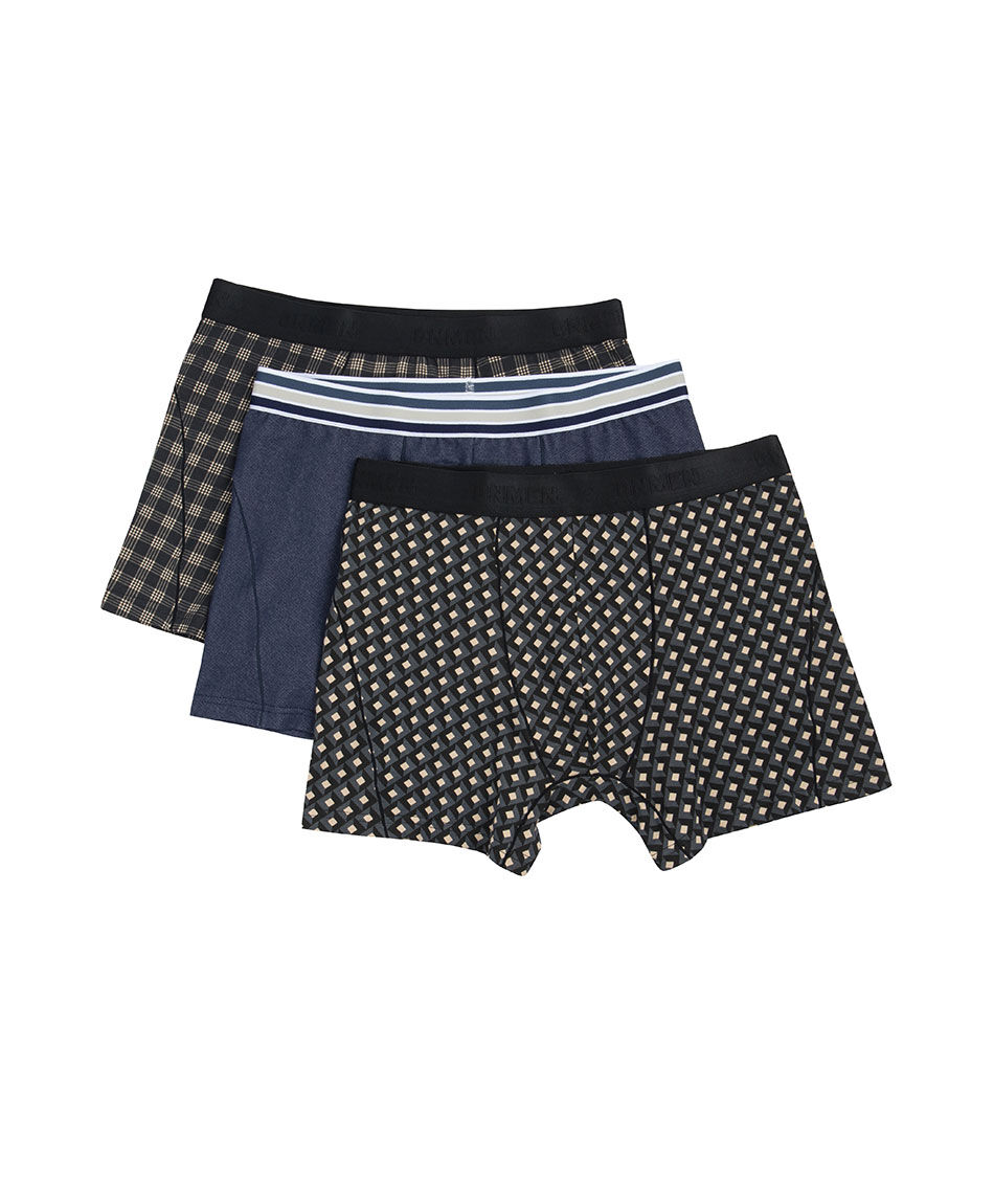 Pack 3 boxer hombre dise&ntilde;o negro