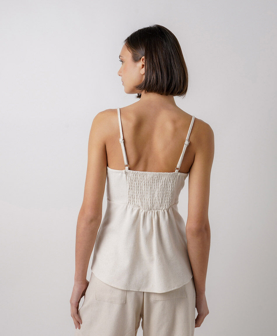 Blusa mujer lazo frontal