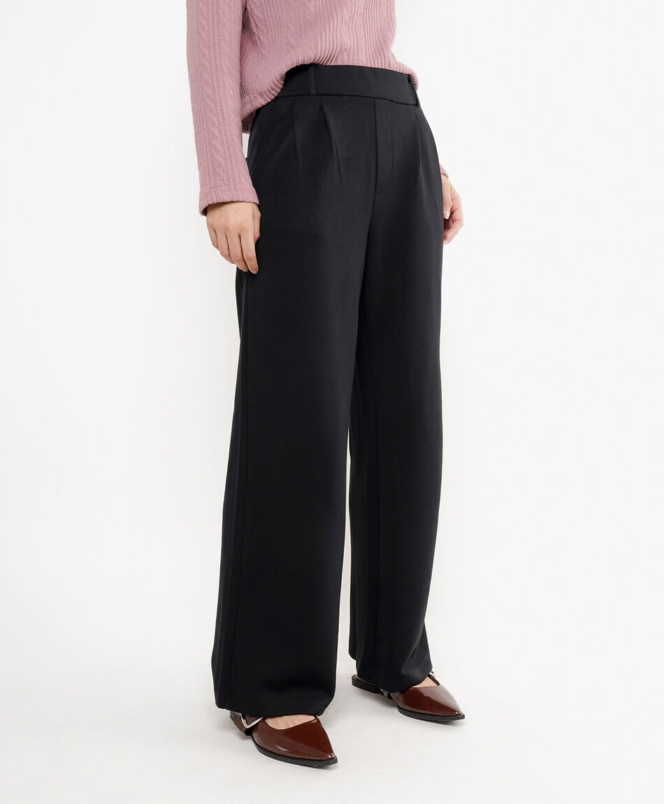 Pantal&oacute;n mujer wide leg black